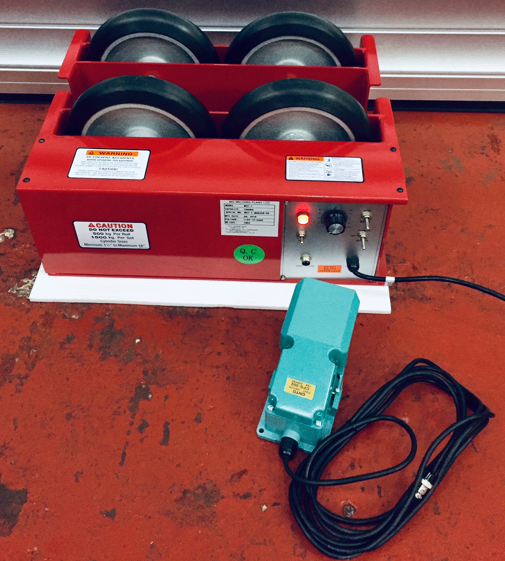 Used MG 1 Tonne Pipe Rotators