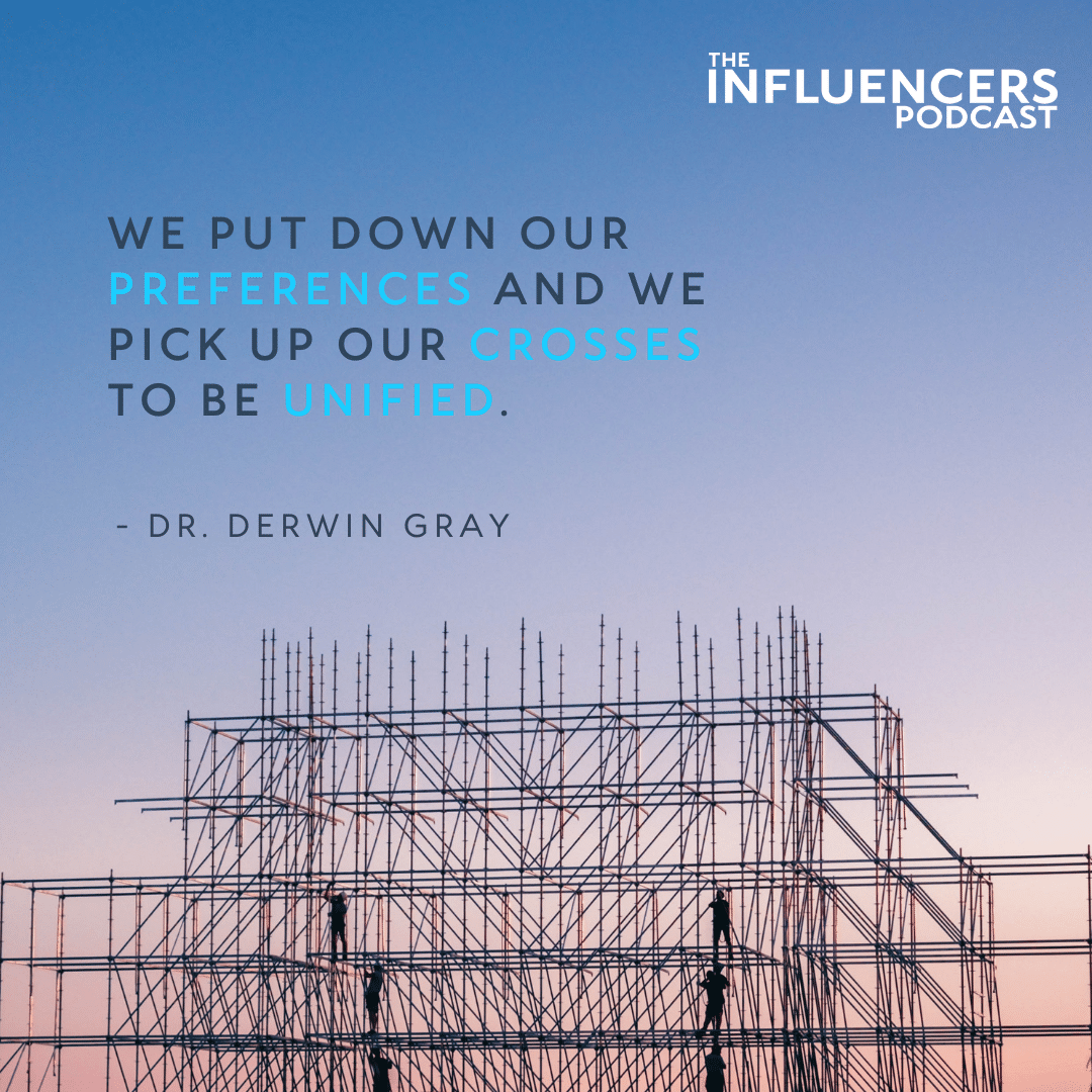 Episode 66 Quote: We put down our preferences and we pick up our crosses to be unified.