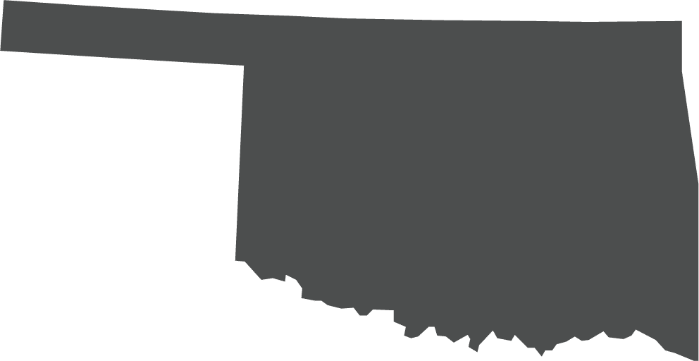 Illustration of the State of Oklahoma.
