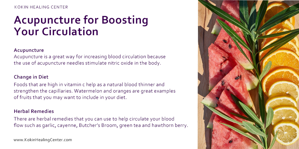 Acupuncture for Boosting Your Circulation Kokin Healing Center