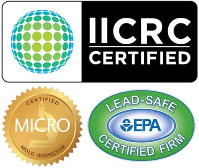 IICRC, MICRO and Lead Safe Badges