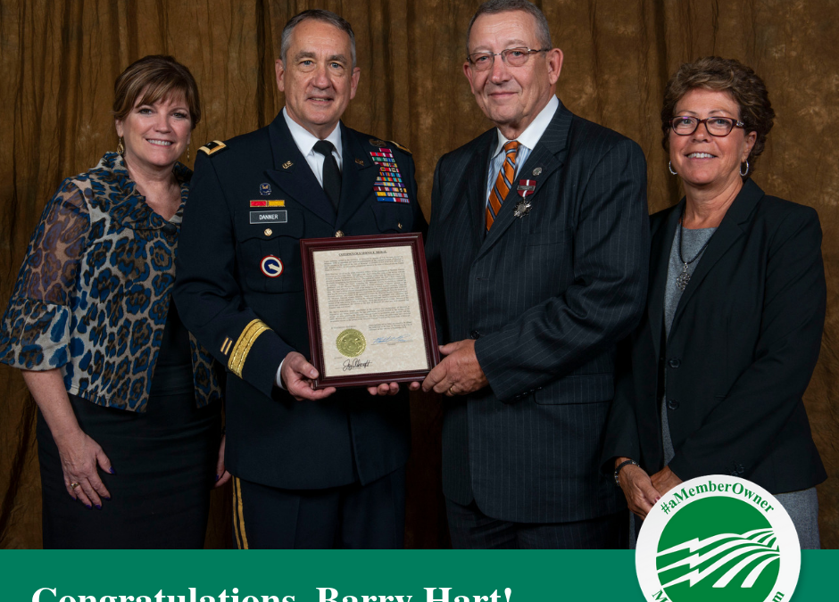 Barry Hart Honored with Conspicuous Service Medal