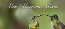 Mrs. Marjorie Nixon Mrs. Marjorie Nixon logo.
