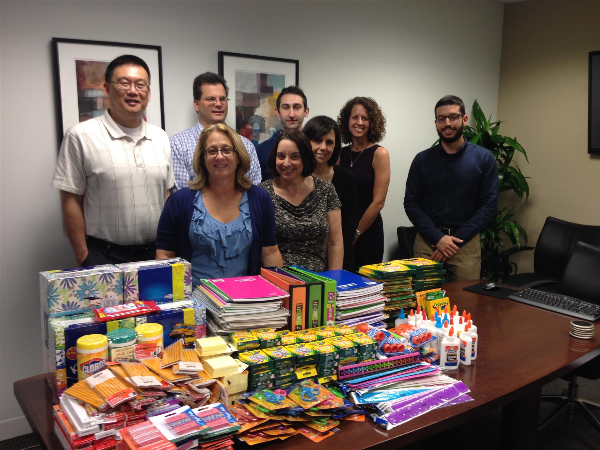 Michael Silver Niles School Supply Drive 1