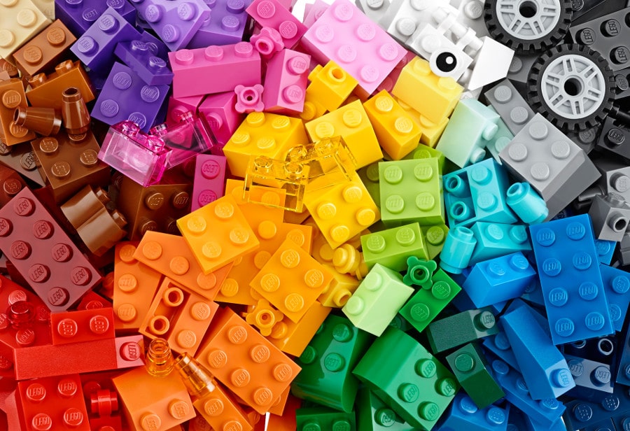 Lego Blocks sorted by color