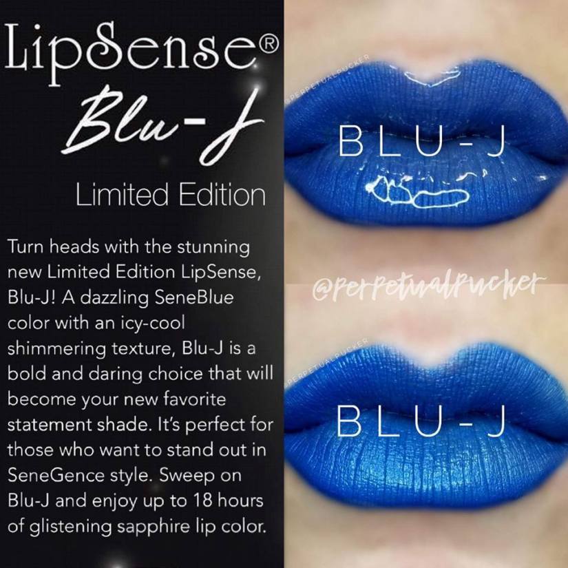 blue lipsense colors