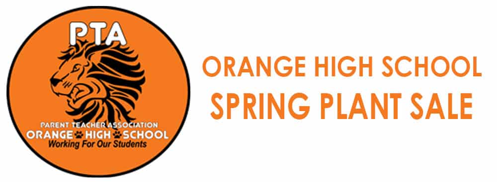 orange high school plant sale