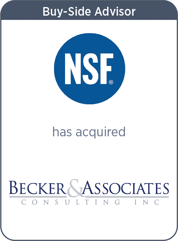 NSF Has Acquired Becker & Associates