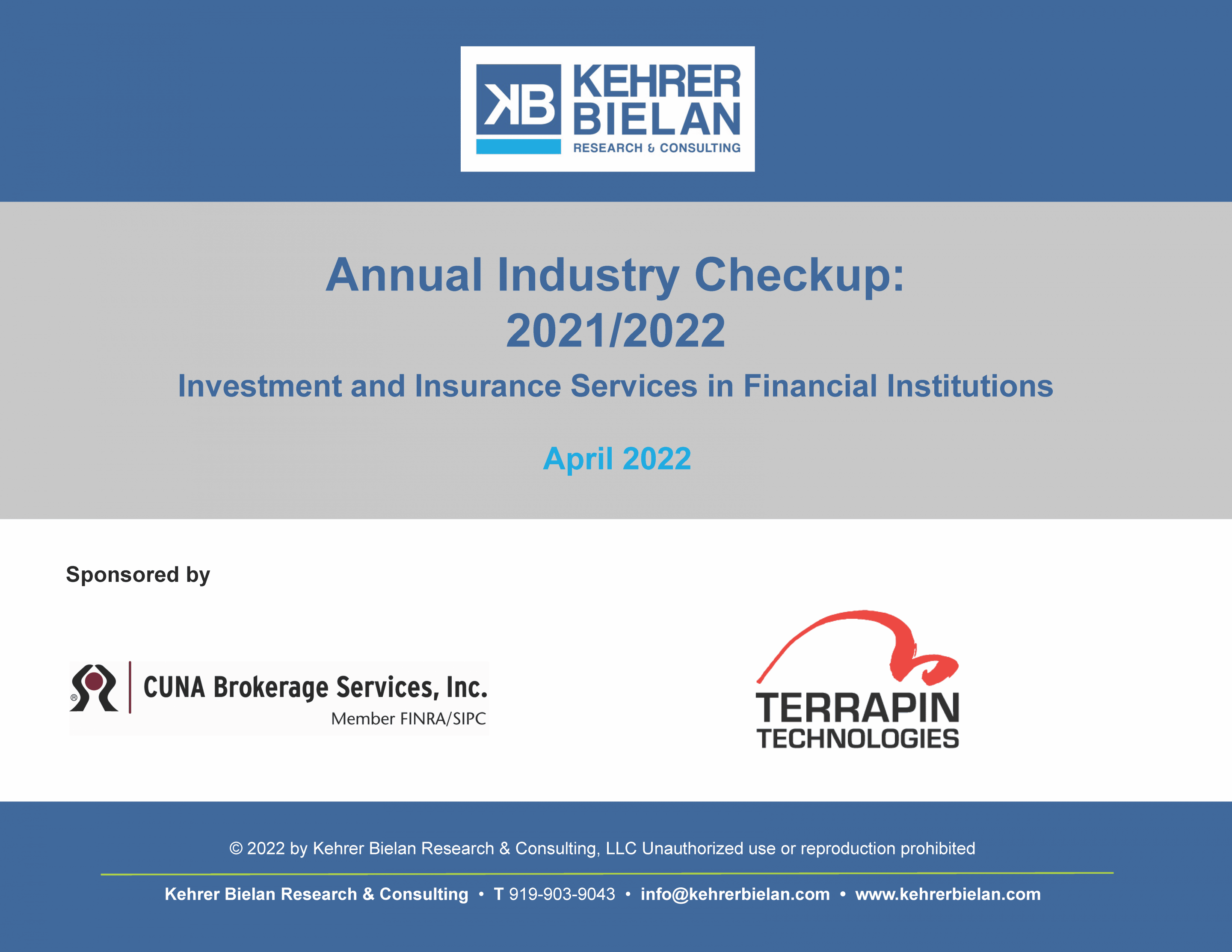 2021-2022 Annual Industry Checkup (2022)*