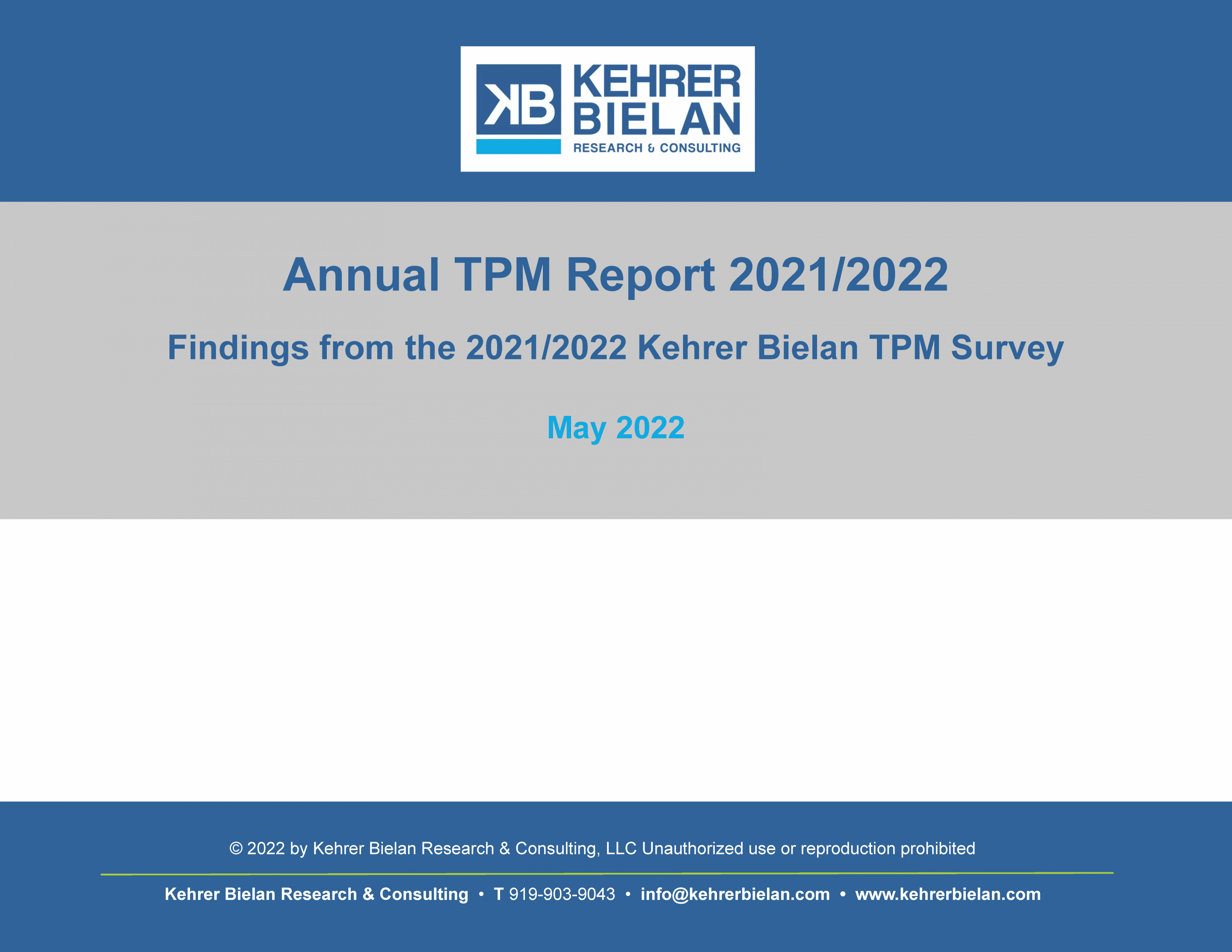 2021-2022 Annual TPM Report (2022)*