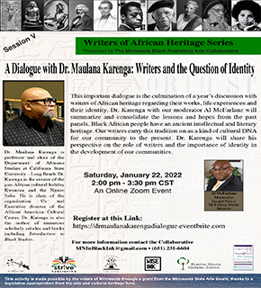 Writers of African Heritage Series – Session V