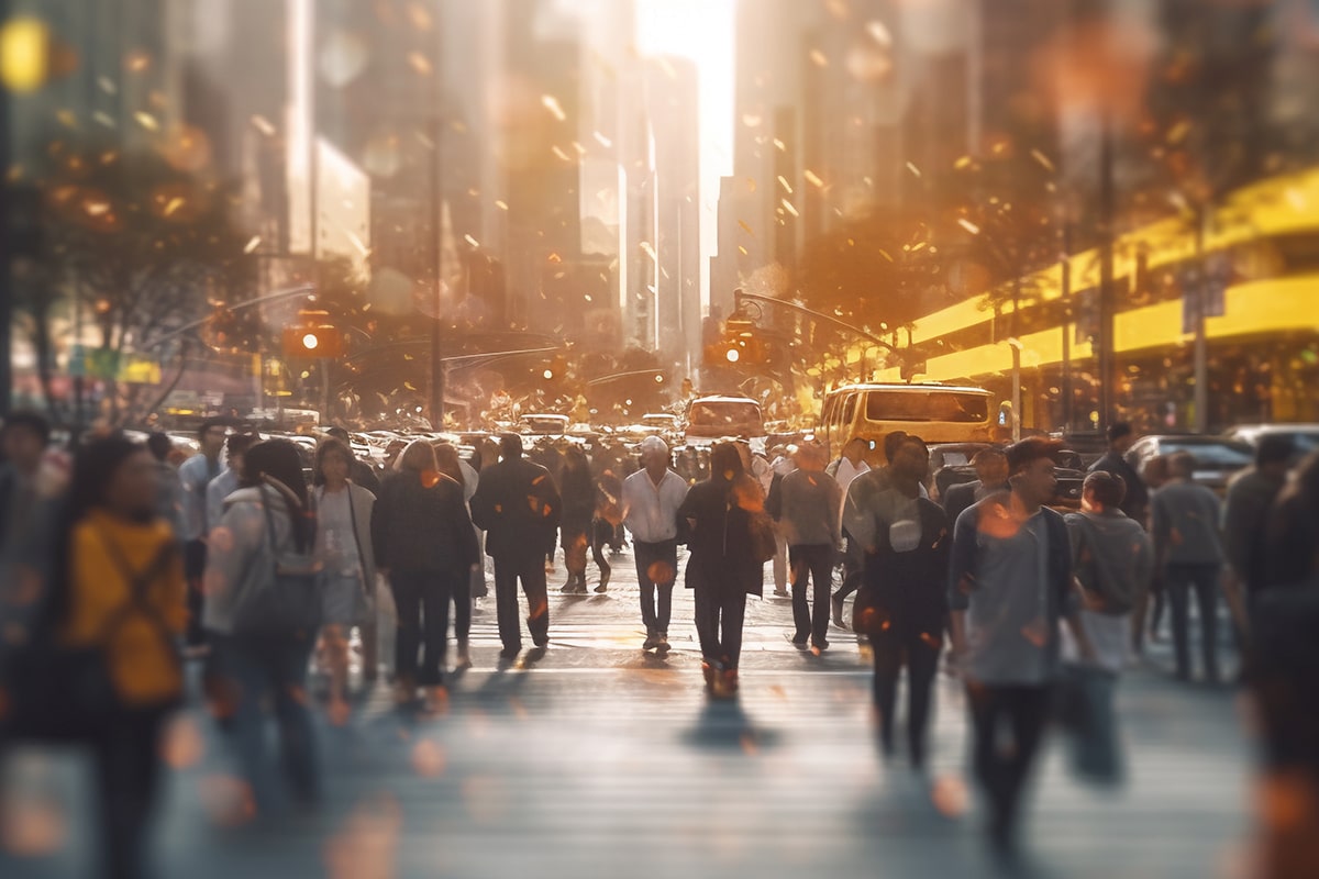 crowded-city-street Crowded City Street