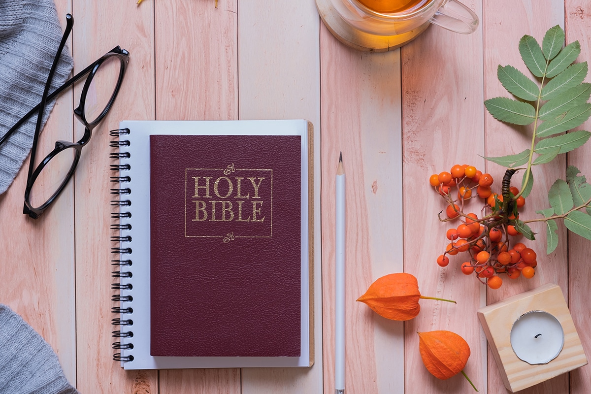 Bible on a Desk Bible on a Desk