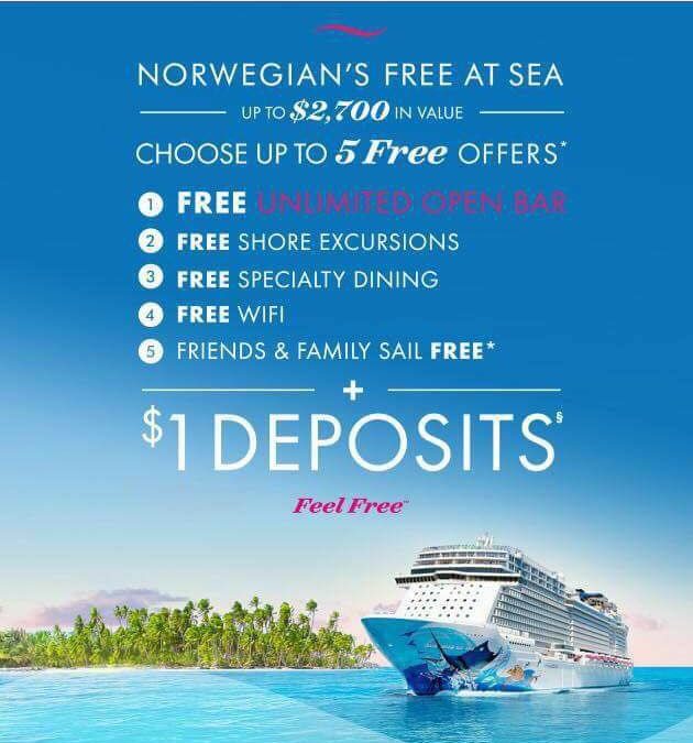 NORWEGIAN'S FREE AT SEA