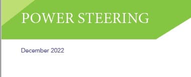 December 2022 Power Steering