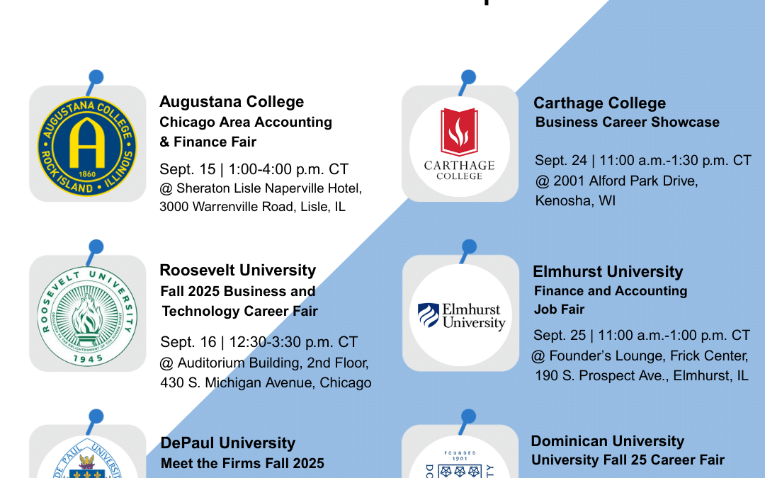 Fall 2025 Chicago Recruiting Events