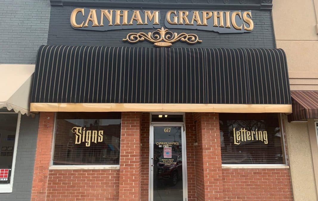 Canham Graphics offers signs and more on the Pawnee Square! By Cindy Ladage