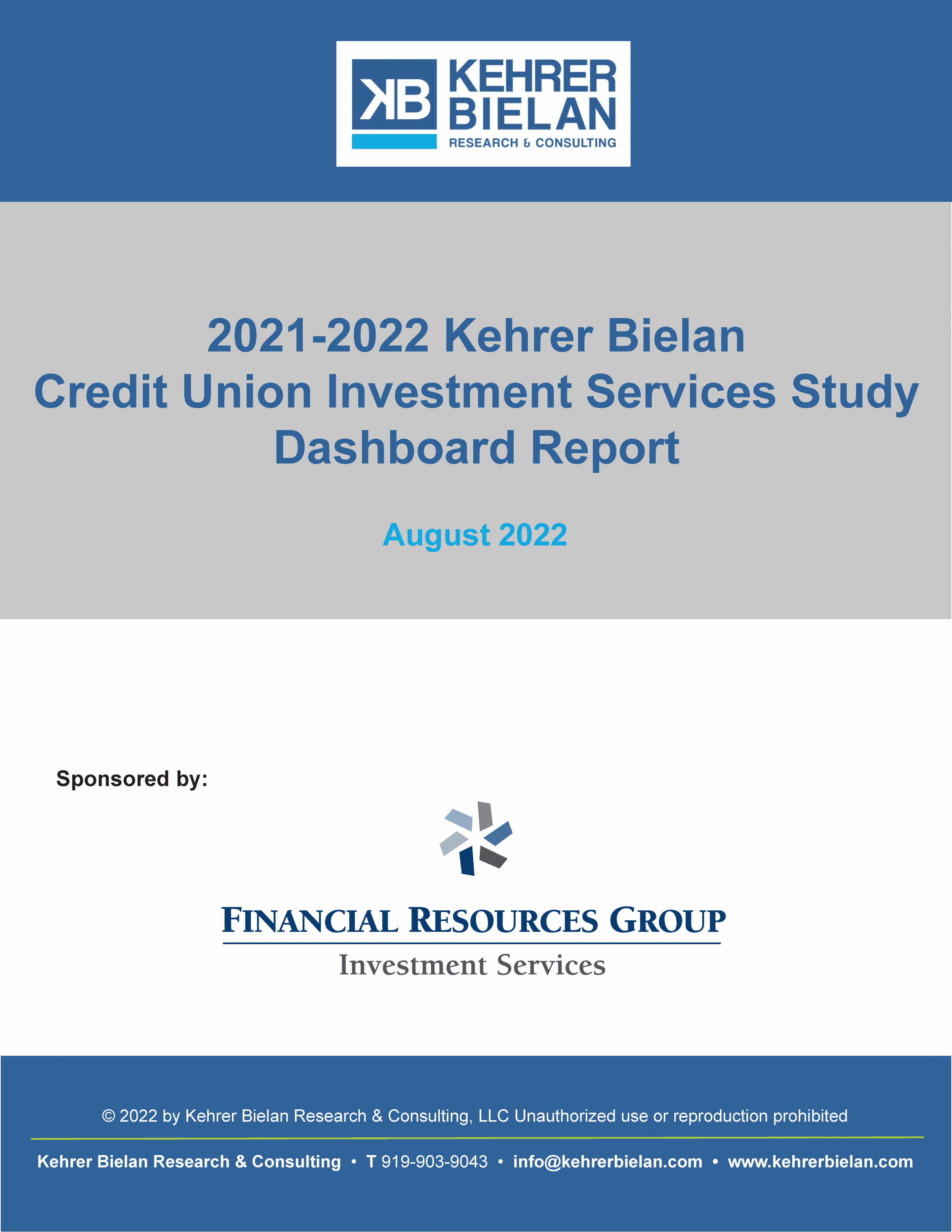 2021-2022 Credit Union Investment Services Study Dashboard