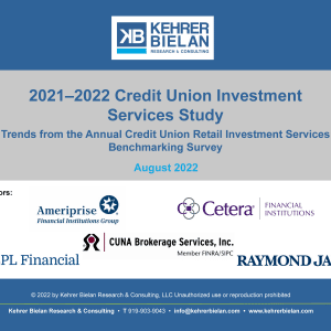 2021-2022 Credit Union Investment Services Study