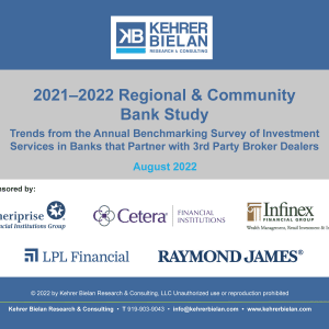 2021-2022 Regional & Community Bank Study and Dashboard