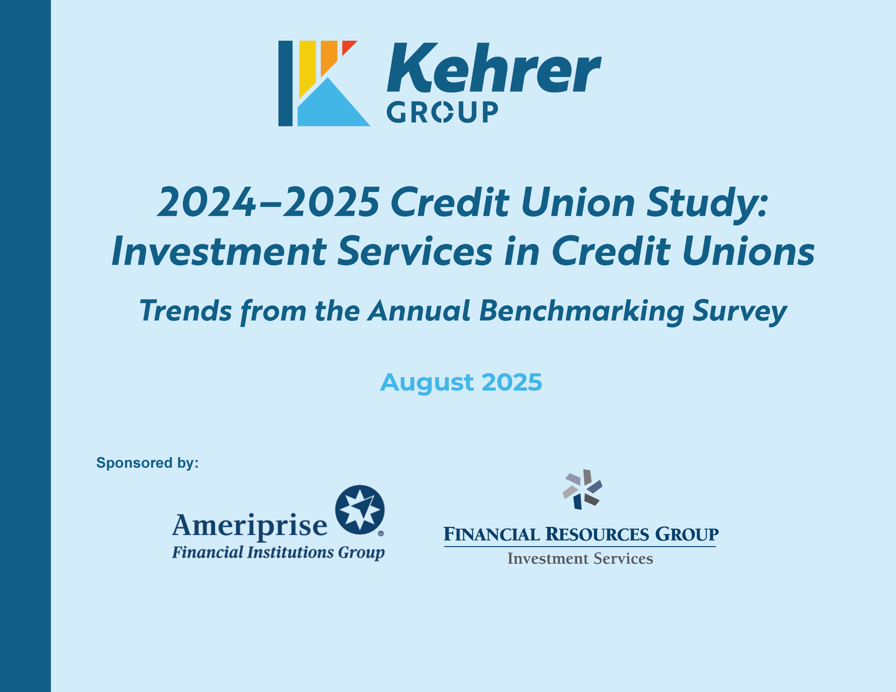 2024-2025 Credit Union Investment Services Study and Dashboard